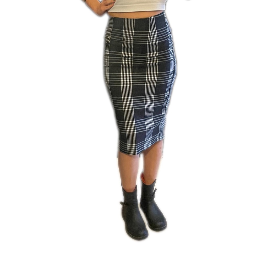 Forever 21 plaid pencil skirt.